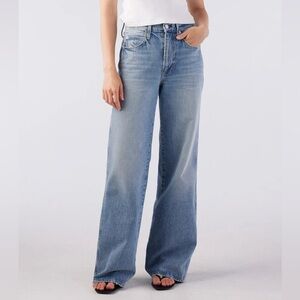 AMO Light Blue Flare & Wide Leg Jeans